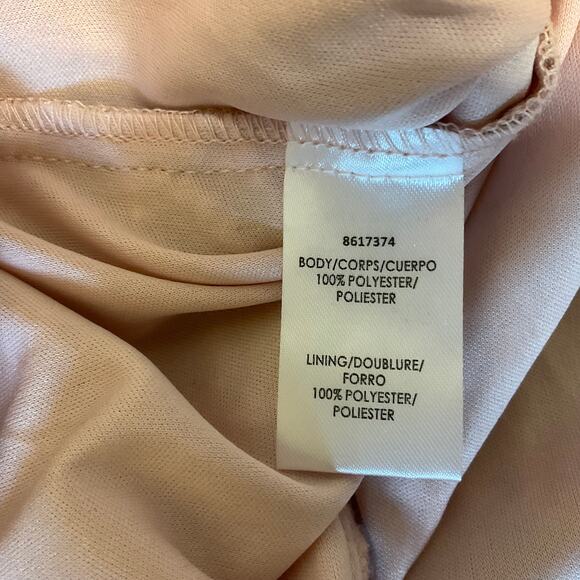 JS Collections Sequined Long Sleeve Midi Sheath Evening Gown Pink Size 6 Dress - Picture 8 of 10